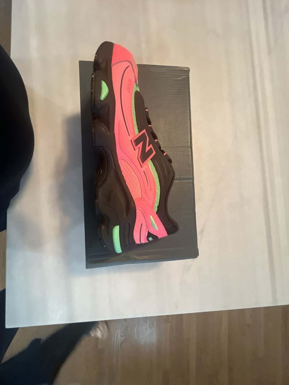 New Balance 1000 Big Kids Pink Black Athletic Sneakers GC1000DM
